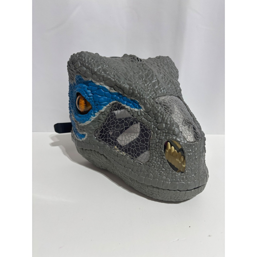 Mattel Jurassic World Mask Kids OS Grey Chomp N Roar Blue Raptor‎ FMB74 2017
